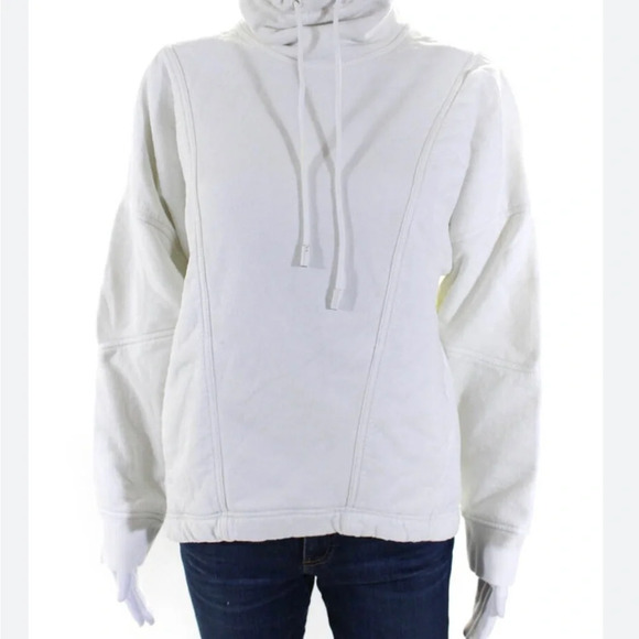 VINCE White Hoodie with Drawstring size extra small - Picture 1 of 6